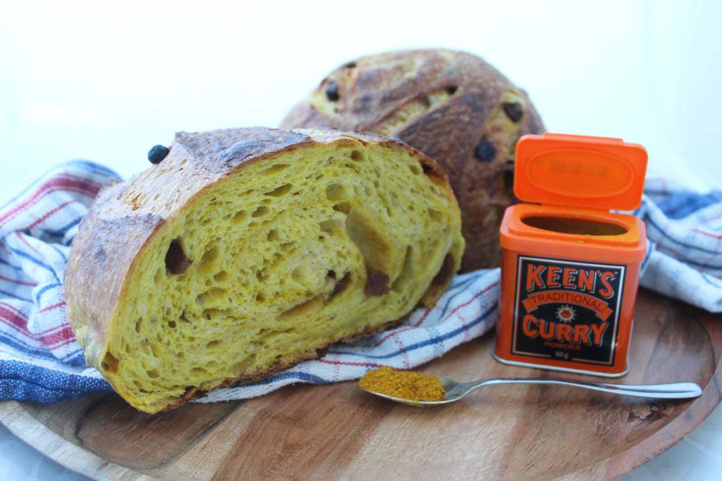 Curried Sultana Sourdough