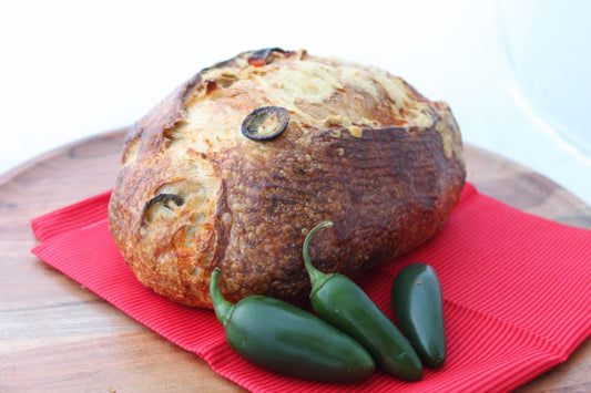 Cheese and Jalapeño Sourdough