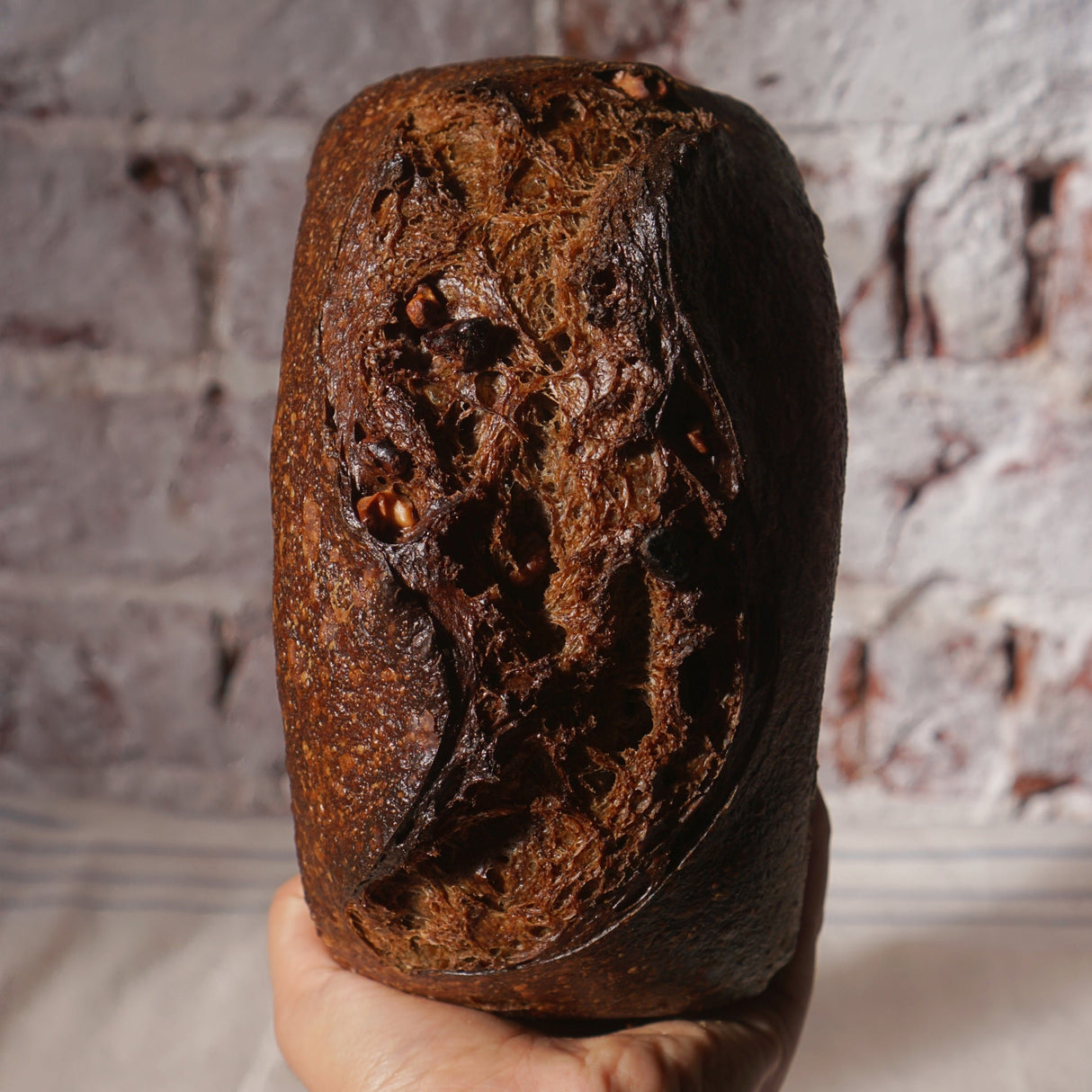 Toasted Walnut and Dark Rye Sourdough